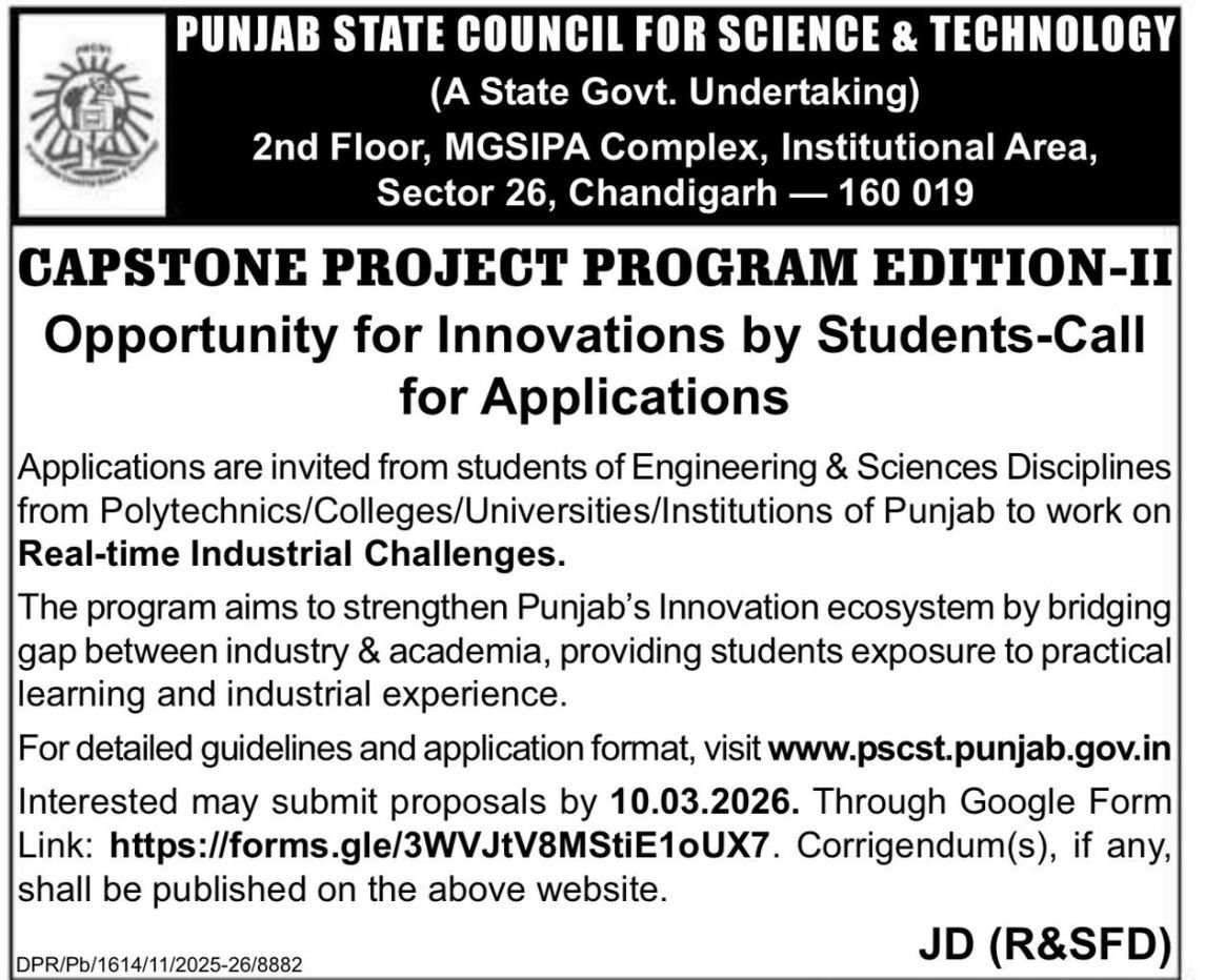 Punjab State Council for Science and Technology tweet media