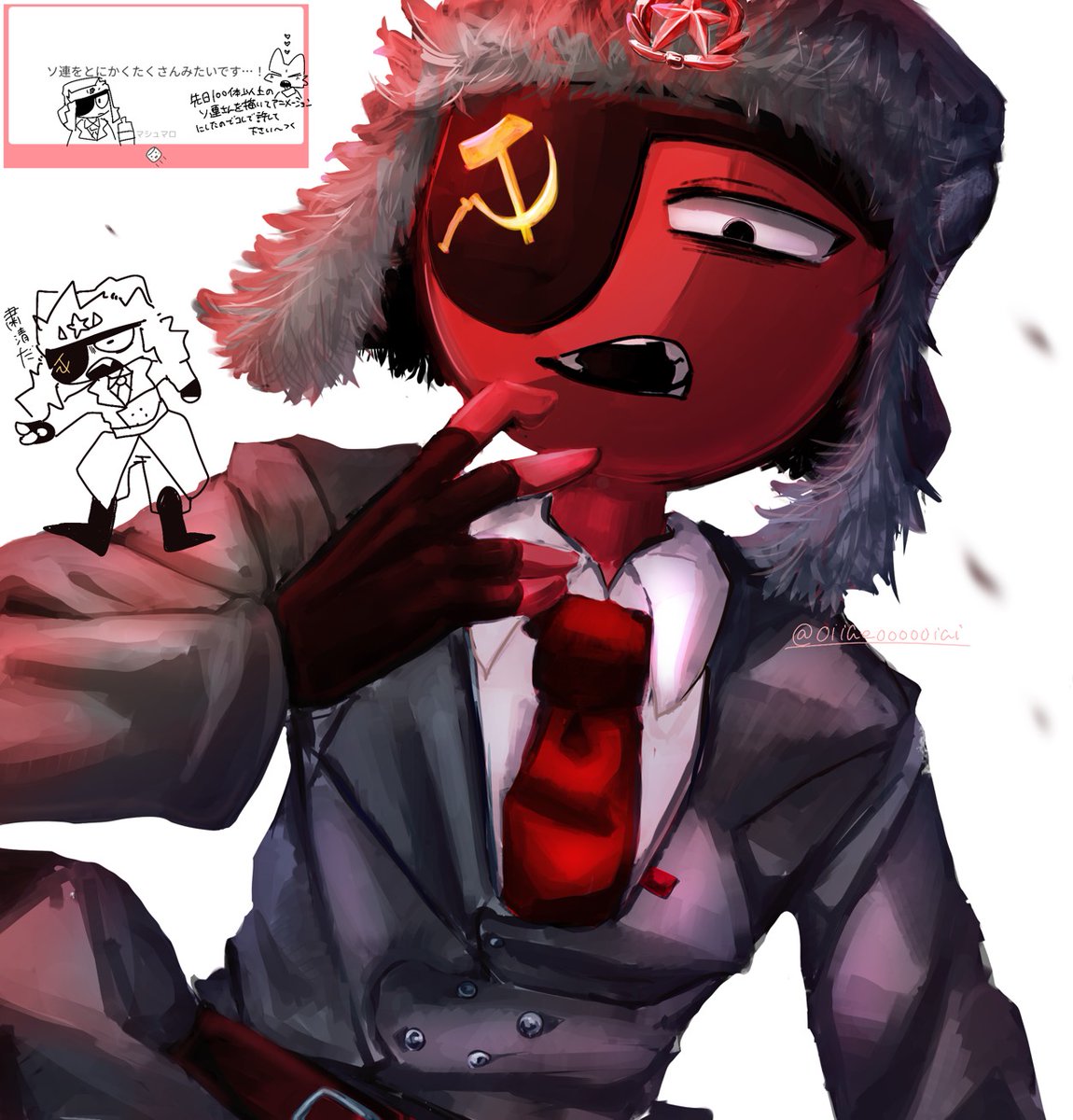 Oiiaeoooooiai's tweet photo. #CountryHumans  ソ連さんですー https://t.co/L3fWf93FeT