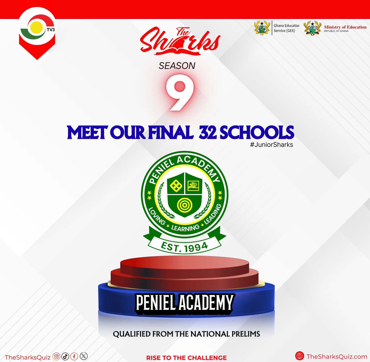thesharksquiz's tweet photo. The stage is set.
The minds are sharp.
The battle is loading. 

Junior Sharks Season 9 is COMING 🔜 SOON

Are you ready for the heat? 👀

#JuniorSharks #Final32 #Season9 #TheSharksQuiz  #WeAre9ce #SharksAt9 https://t.co/xeEBkhLlyC