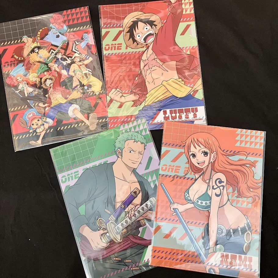 新商品】MUGIWARA STORE ARTS クリアファイル (ルフィ／ゾロ／ナミ