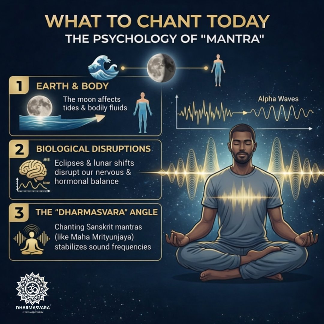 Dharmasvara_CD's tweet image. #Eclipse has always symbolized reset — shadow before clarity.
Instead of scrolling through it, sit with it.
Slow down. Chant. Reflect. Release what’s been emotionally heavy.

#LunarEclipse #InnerReset #ConsciousLiving #EnergyShift #Mantra #EclipseLunar #Dharmasvara
