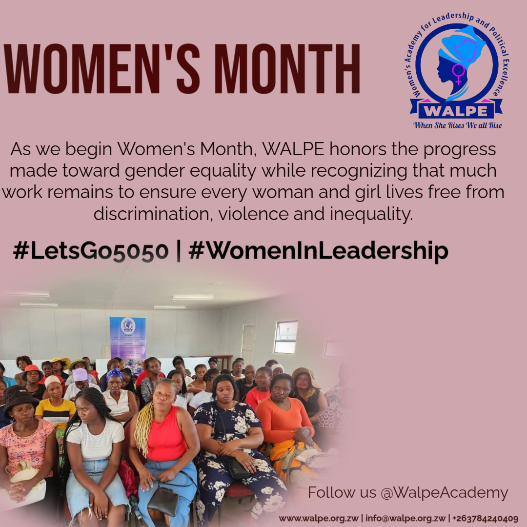 WalpeAcademy's tweet photo. As we begin #WomensHistoryMonth, WALPE honors the progress toward gender equality while recognizing that much work remains to ensure every woman and girl lives free from discrimination, violence and inequality. #LetsGo5050 #GenderEqualityMatters https://t.co/LKEdFkHIzw