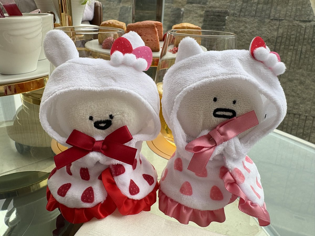 obu_pudding_'s tweet photo. 苺アフヌン🍓
おぶも苺のお洋服〜🍓❤️🩷 https://t.co/DCeIS5u9Nu