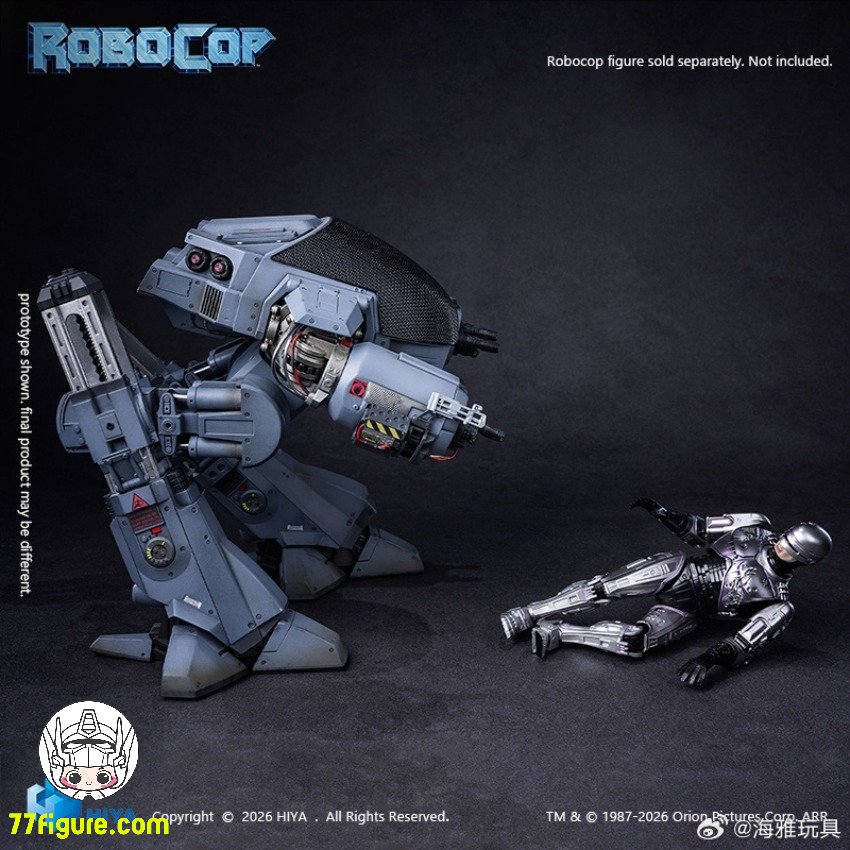 77figure's tweet photo. [予約商品] Hiya Toys 1/12 ED-209 Exquisite Super ロボコップ 塗装済み可動フィギュア
素材：ABS、PVC
長さ：20cm / 7.87''
全額未定
--------
👇詳細・アップデートのリンク👇
https://t.co/VqQ5o6uZZ2

#HiyaToys #ED209 #ExquisiteSuper #ロボコップ #可動フィギュア https://t.co/zhRNF506Q2