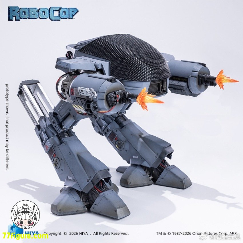 77figure's tweet photo. [予約商品] Hiya Toys 1/12 ED-209 Exquisite Super ロボコップ 塗装済み可動フィギュア
素材：ABS、PVC
長さ：20cm / 7.87''
全額未定
--------
👇詳細・アップデートのリンク👇
https://t.co/VqQ5o6uZZ2

#HiyaToys #ED209 #ExquisiteSuper #ロボコップ #可動フィギュア https://t.co/zhRNF506Q2