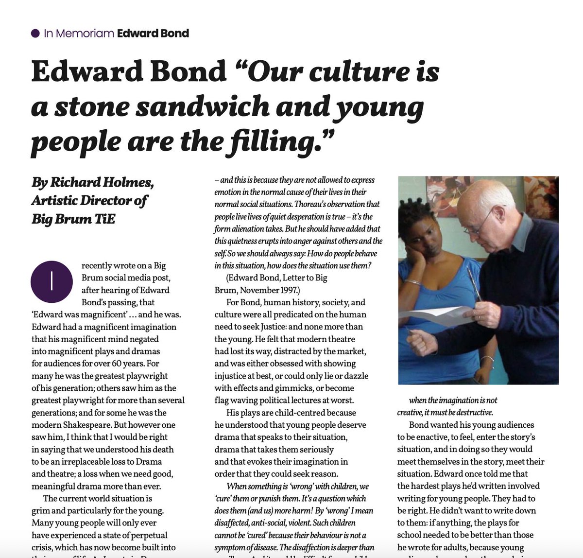 Big Brum Theatre tweet media