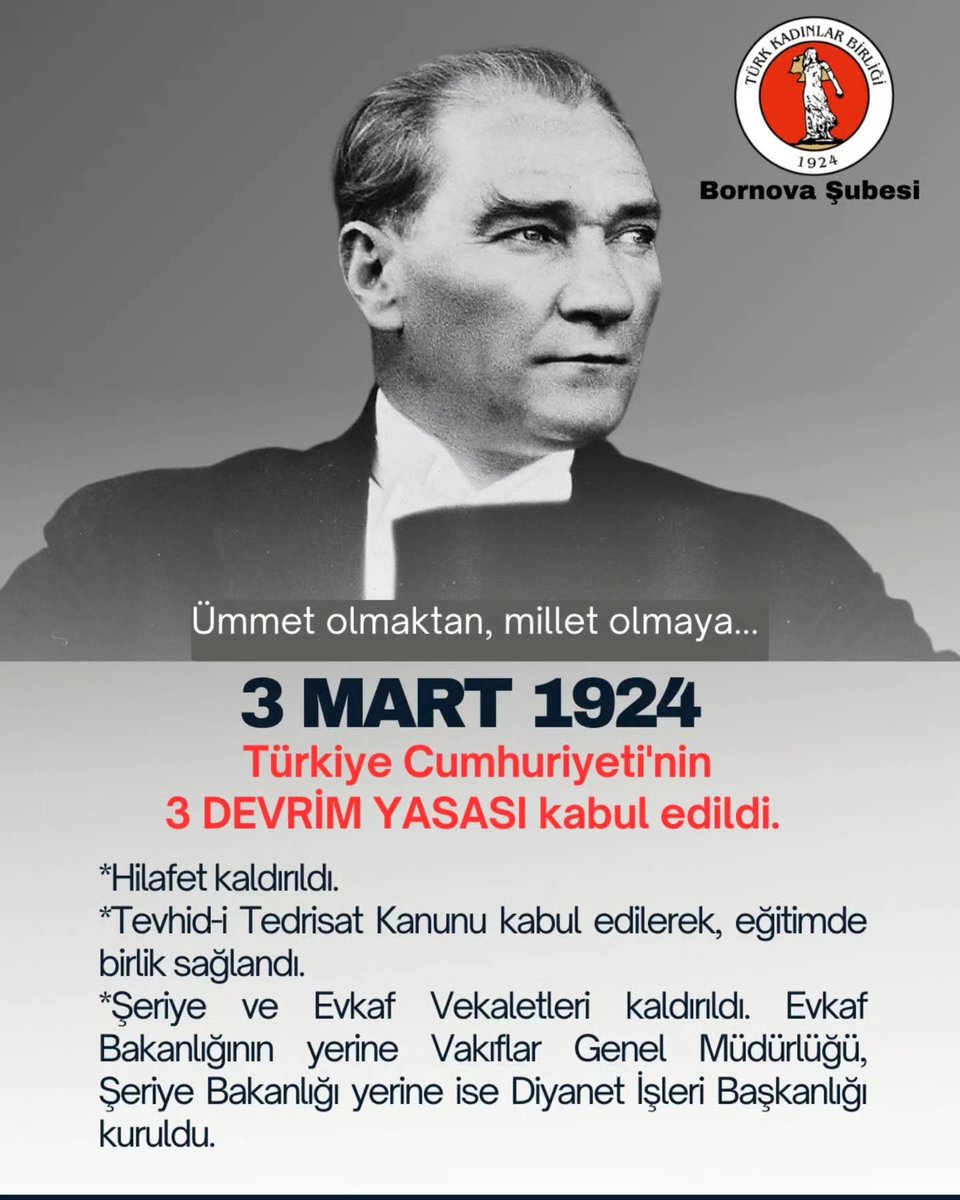 TKBBORNOVA's tweet photo. #3DevrimYasası
#ÜmmetOlmaktanMilletOlmaya https://t.co/Yy0uILW1QV
