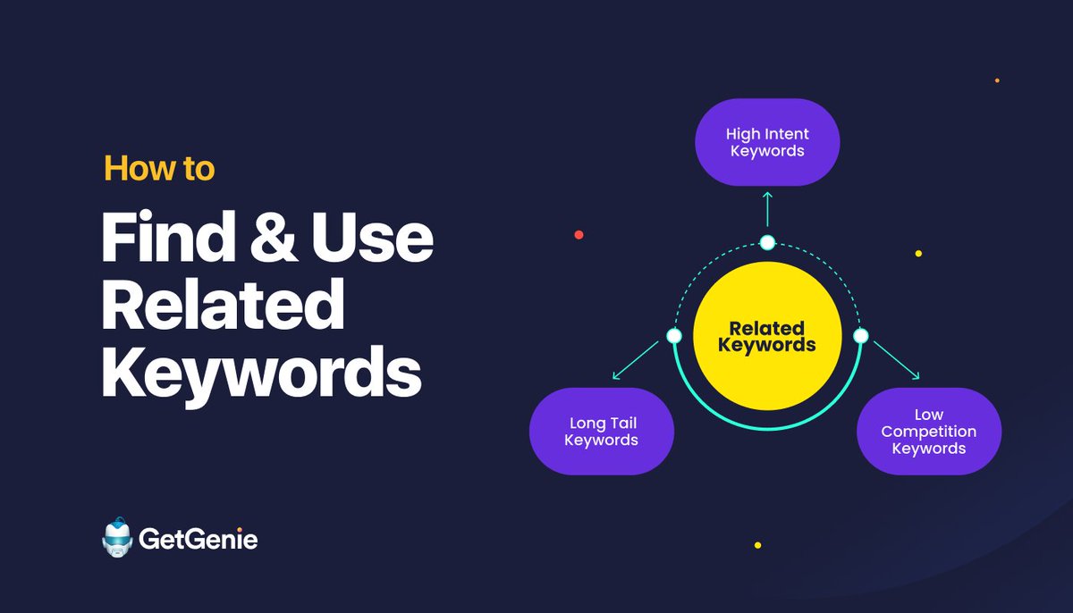 getgenieai's tweet image. ⚡Discover how to find &amp;amp; use related #keywords with tools like GetGenie, Google autocomplete &amp;amp; competitor analysis.

Build topical authority, target low-competition terms &amp;amp; avoid stuffing for top #SERP rankings.

👉Full guide: getgenie.ai/how-to-find-us…

#SEO #DigitalMarketing