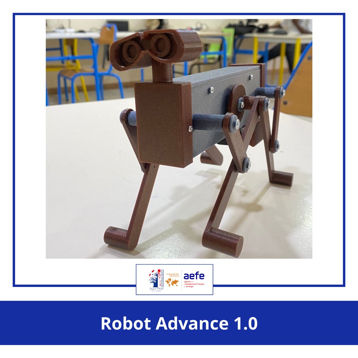 lycee_saly's tweet photo. 🤖✨ Robot Advance 1.0 : l’innovation prend vie en 4e ! 🤖
C’est avec un immense plaisir que nous vous présentons le Robot Advance 1.0, un prototype imaginé et conçu par notre professeur de technologie pour le projet des classes de 4e, validé par le comité de gestion.
 @aefeinfo https://t.co/rOEiuWOxup