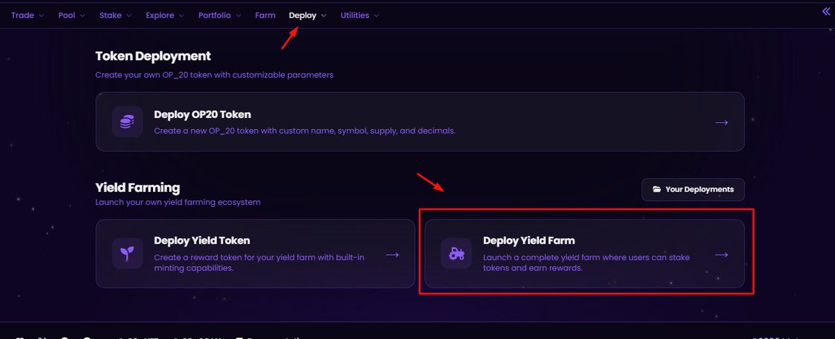 comeairdrop's tweet image. 11/ OP NET Testnet Guide Part 2 (@opnetbtc )
- Deploy a Yield Token (first step)
- Deploy a Yield Farm (second step)

#tesnet #opnet