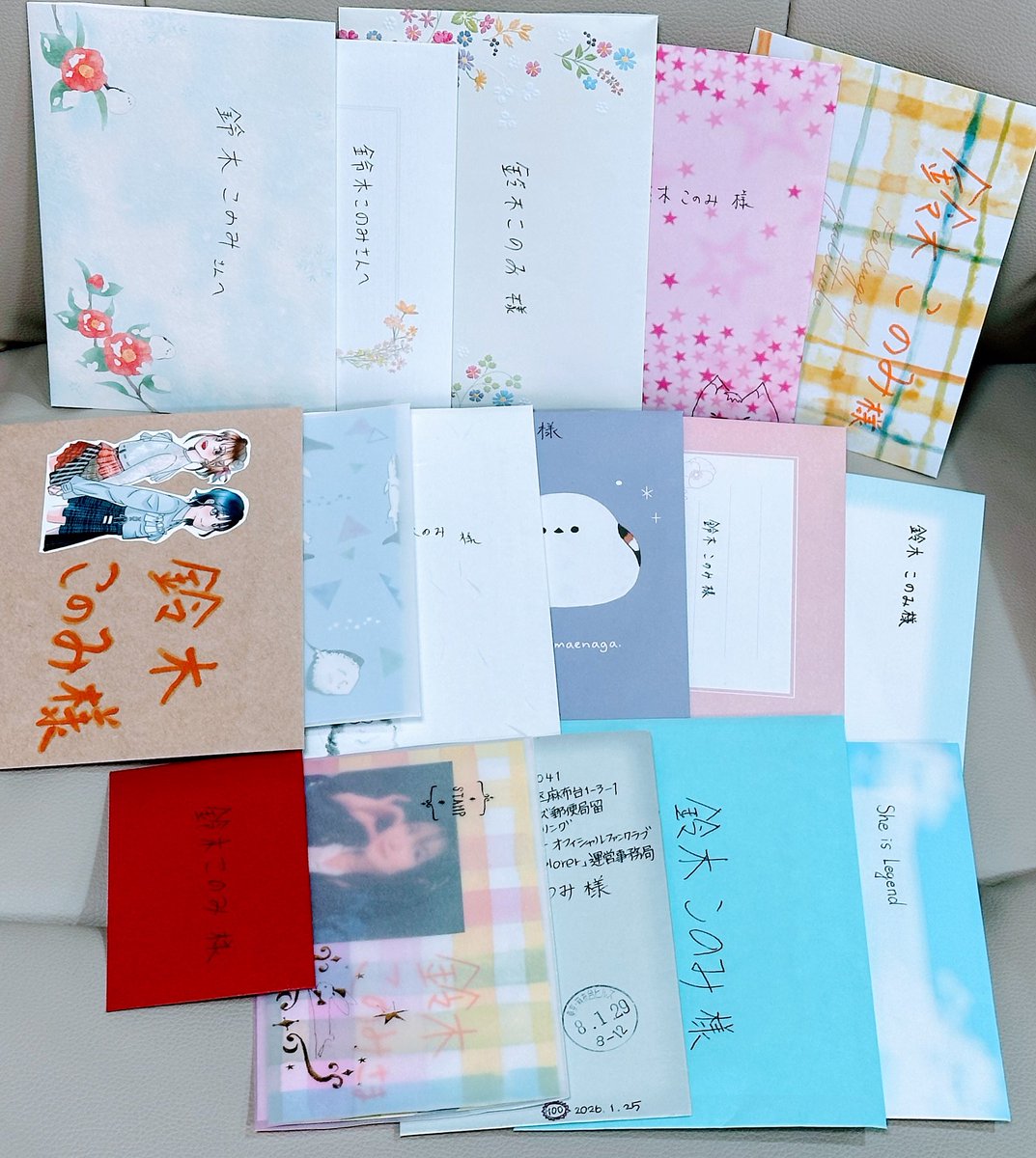 素敵なお花をありがとう！！！ お手紙もいつも嬉しいです☺️ FCに送っ