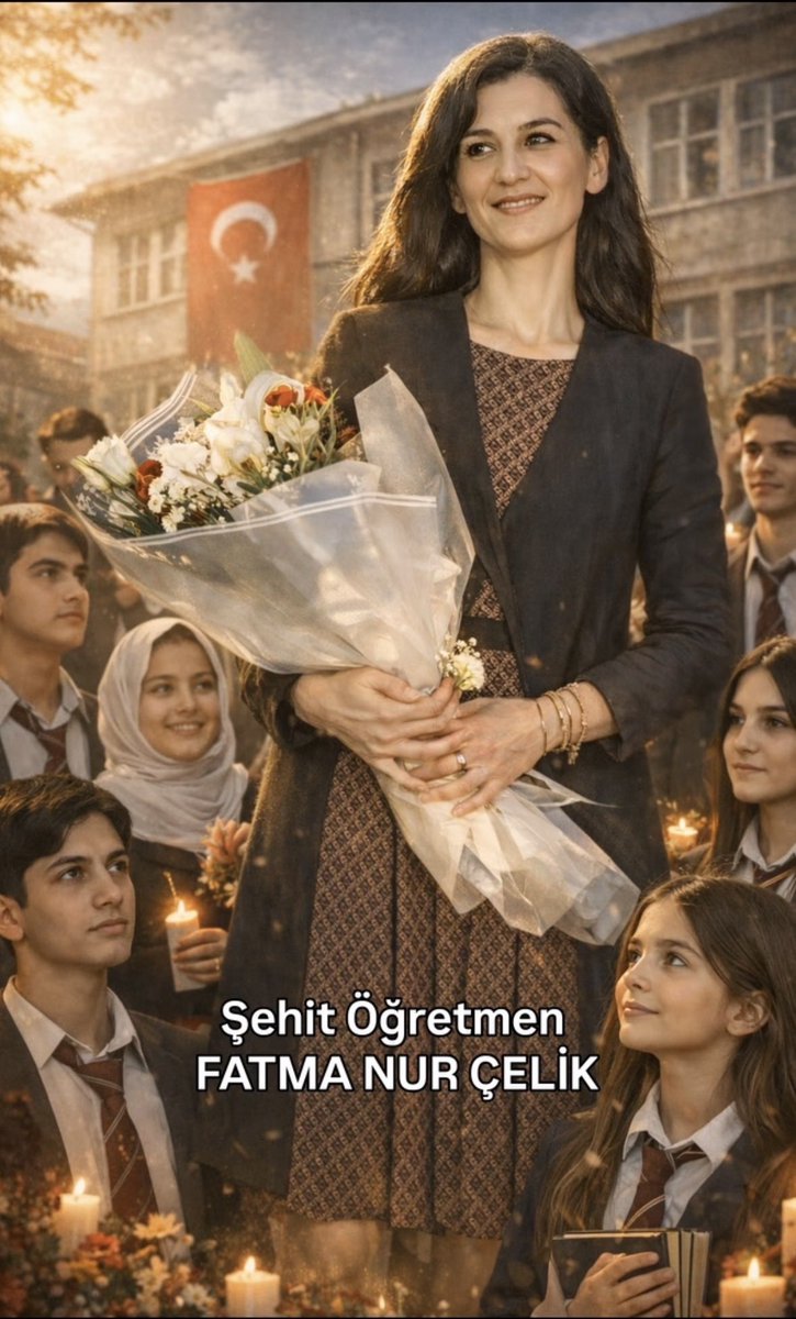 Dün derse girdiğiniz okula bugün tabut içinde geliyorsunuz. İşte Türkiye’de öğretmenliğin özeti bu! Sürekli tatiline kafa takıp yatıyor dediğiniz öğretmenlerin yüzlercesi mezarlıkta Şehit olarak yatıyor! 
Nur içinde uyu  öğretmenim #FatmaNurÇelik 🇹🇷
#ÖğretmenlerSahipsizDeğildir