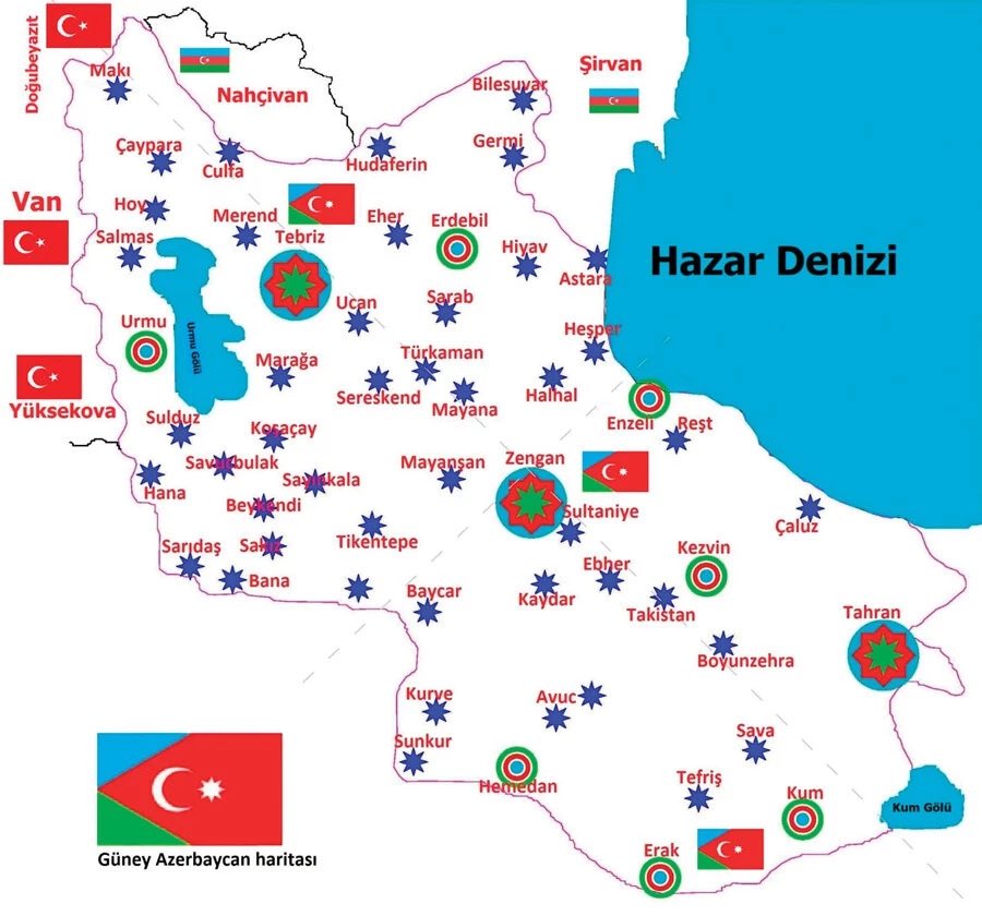 Paylaşın sesimizi olun 

Toprak eğer uğrunda ölen varsa vatandır
Bayrakları Bayrak yapan üstündeki kandır
🇹🇷🇦🇿

İsrail, Güney Azerbaycan şehirlerindeki tüm sınır karakollarını, polis merkezlerini, askeri kışlaları, istihbarat birimlerine bağlı kurumları ve Devrim Muhafızları’na