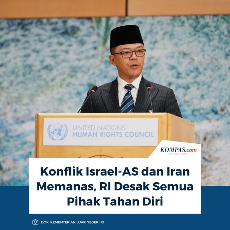 Ini pihak yang disuruh tahan diri itu siapa?
AS/Israel - Iran?

Eh Sugiono.... siape elu tong?