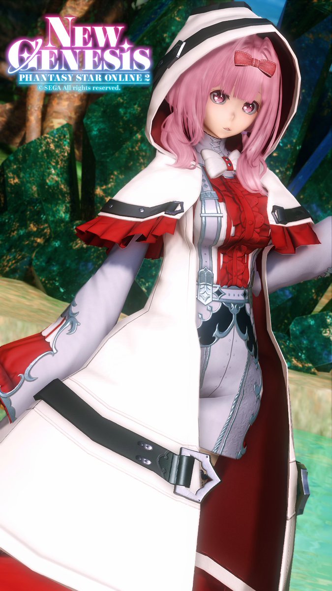 以前の赤ずきんコーデと同じ衣装構成で白魔導士風コーデを組んでみました〜☆٩(｡•ω<｡)و

#PSO2NGS_SS
#メンテの日なのでssを貼る
#ma7ロゴ