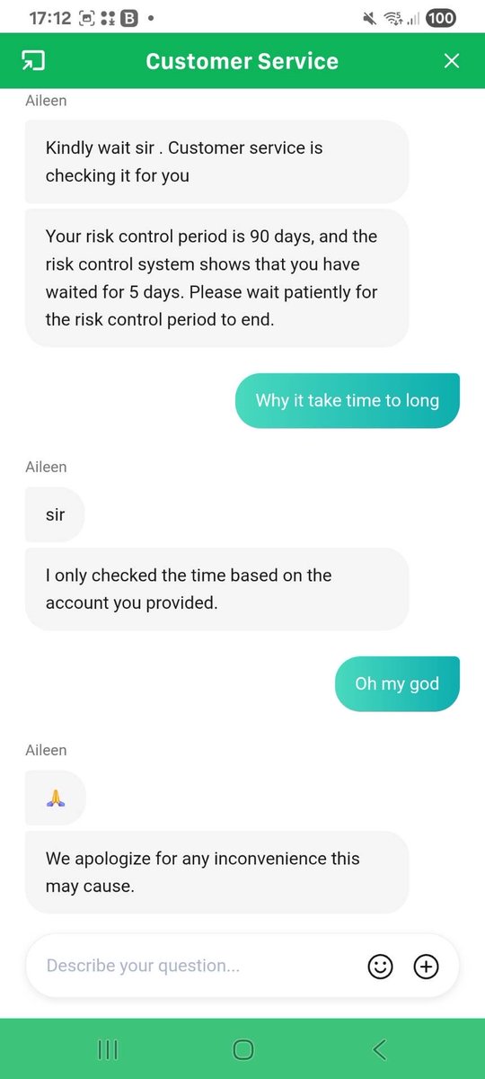 MasterJj85445's tweet image. @ourbit  🚨 Ourbit froze my account with $36,793 inside.

Support says it’s under “risk control review” for 90 days — no clear explanation, no guarantee of release.

Sharing for awareness.
Be cautious holding large funds on exchanges.

#ourbit #crypto #trading #exchange