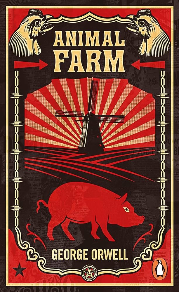 thewisementor's tweet photo. A 112-page book about farm animals was banned in prisons worldwide.

Governments suppressed it.
The CIA secretly funded it.
Stalin tried to destroy every copy.

Here's why Animal Farm still terrifies the powerful👇 https://t.co/cpxuiA9Cfp