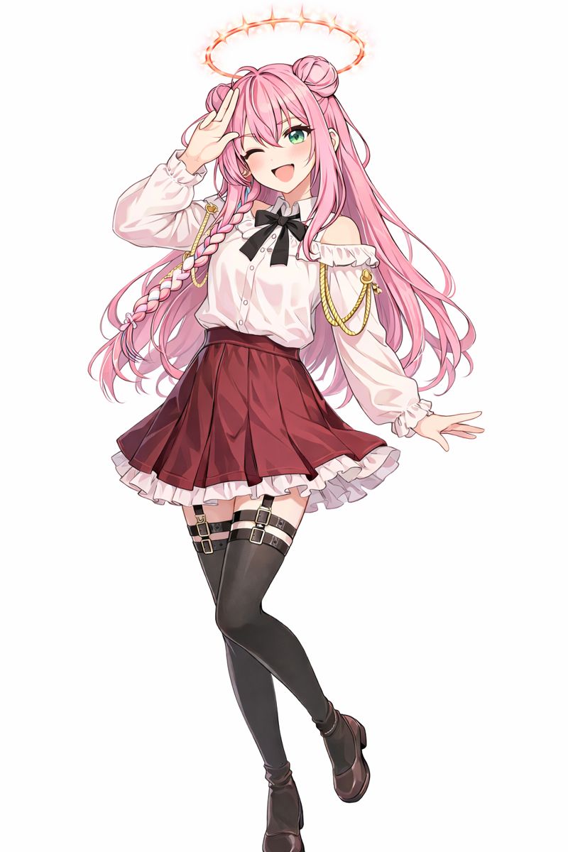 noichandayo_'s tweet photo. @illust_1235 おすすめより、リプ失礼します🙇🏻‍♀️

新衣装の仮立ち絵の方を描いている途中でして、衣装の方、AIに作っていただいたものになりますが、ご縁があることを祈ります‼️🙌

等身の立ち絵希望です‼️🙌

頭上の輪の方は、何故が付けられたもので、なくしていただけると助かります、🙇🏻‍♀️💦 https://t.co/eAlgJEBMIy