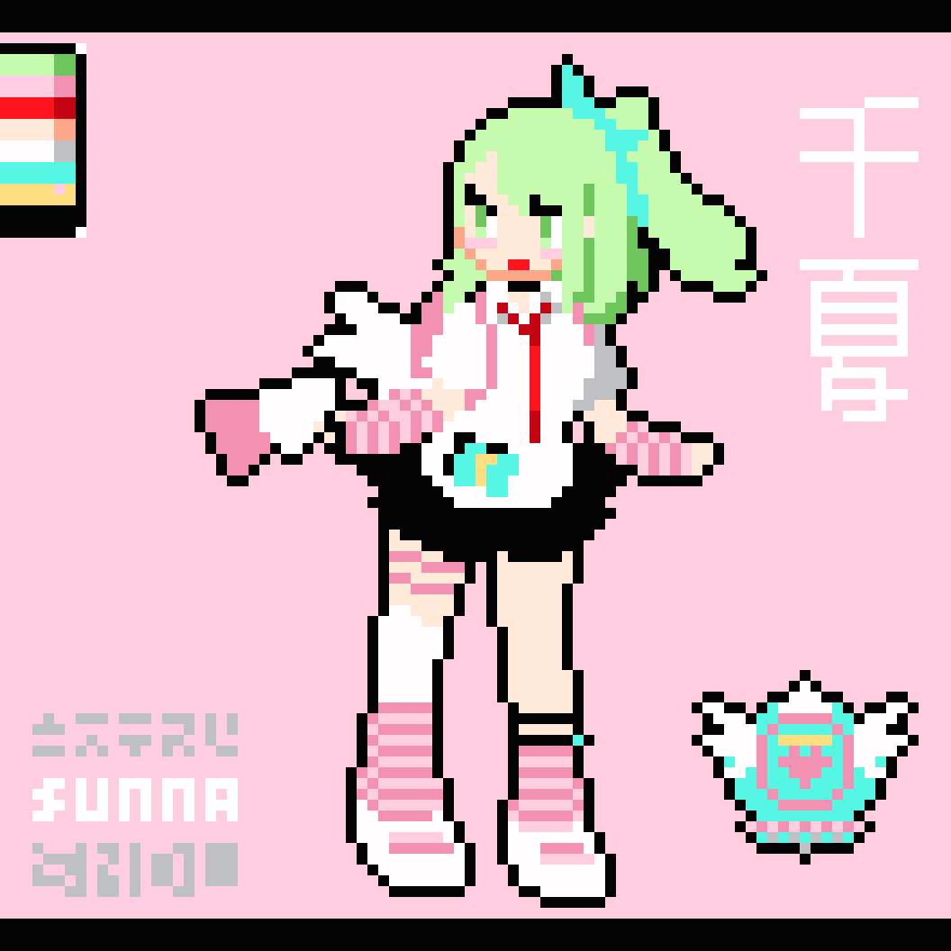 sandalsouls's tweet photo. 千夏ちゃん
#ZenlessZoneZero #pixelart 
#ドット絵 #妄想エンジェル https://t.co/EX0a6Q8Wdx