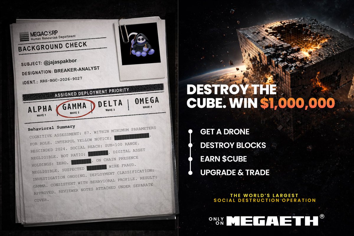 jajaspakbor's tweet photo. . @megacorphq just ran a background check on my wallet and I'm GAMMA clearance. Wave 2 operator reporting for duty.

https://t.co/FsU7K6KRwy https://t.co/JwbD1YVaYT