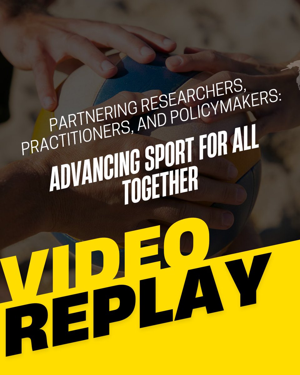 TafisaOffice's tweet photo. 🎥 Missed our webinar on "Partnering Researchers, Practitioners &amp; Policymakers: Advancing Sport for All Together". The full recording is now available on YouTube! 📺

Webinar replay is now available. 

👉 Watch Now: https://t.co/wQquRM6uMt https://t.co/MS6dJiO9VS