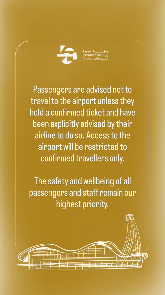 Zayed International Airport مطار زايد الدولي tweet media