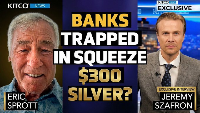 JuggernautExpBC's tweet photo. “The banks have lost control”: Eric Sprott on Silver’s potential breakout
A new #Kitco feature highlights 2026 precious metals trends with insights from Eric Sprott, who argues tightening physical markets may be shifting #Silver pricing power.
Key themes include:
• Changing price discovery dynamics in precious metals
• Physical supply pressures reshaping silver’s outlook
• Growing investor interest in the mining sector
Whether you follow commodities or invest in resource equities, this interview offers timely perspective on where silver could be headed.
Click to watch the full interview:
👉 https://t.co/cFZ87qHZ9v
@Sprott #SilverSqueeze #PDAC2026