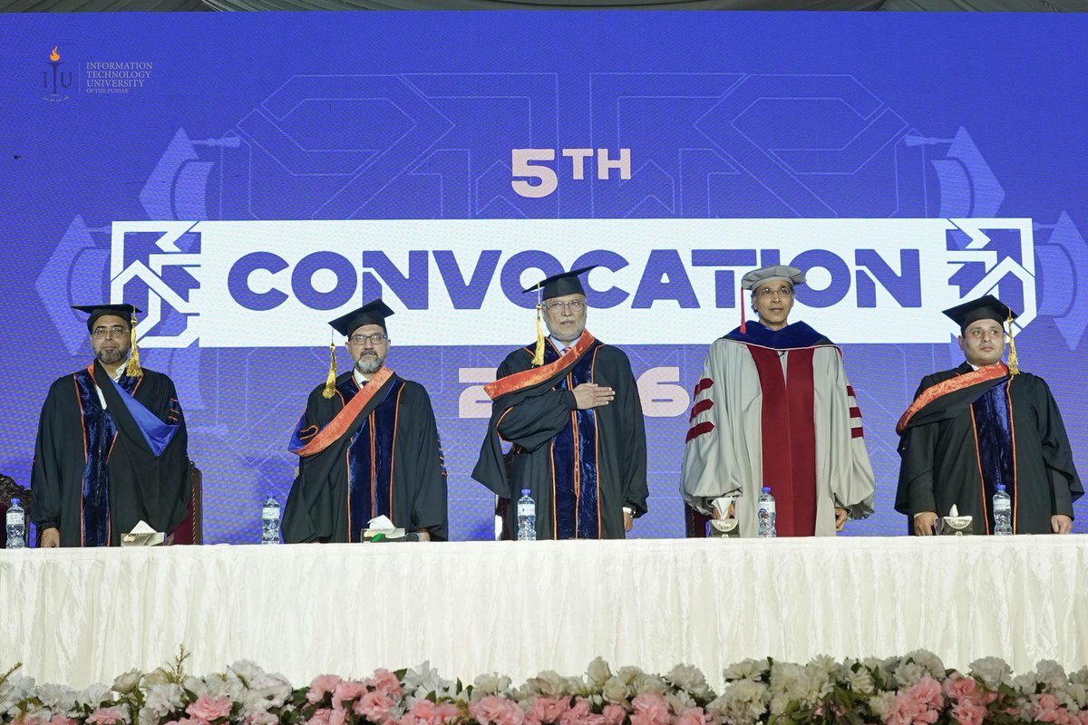 ITUPunjab's tweet image. ITU Lahore proudly celebrated its 5th Convocation on 15 Feb 2026 at Main Campus, Barki Road – a true milestone of excellence &amp;amp; innovation! Honored 528 graduates across 12 programs: 367 BS, 147 MS, 14 PhD scholars + 14 Gold Medals for top achievers! #ITULahore #Convocation2026