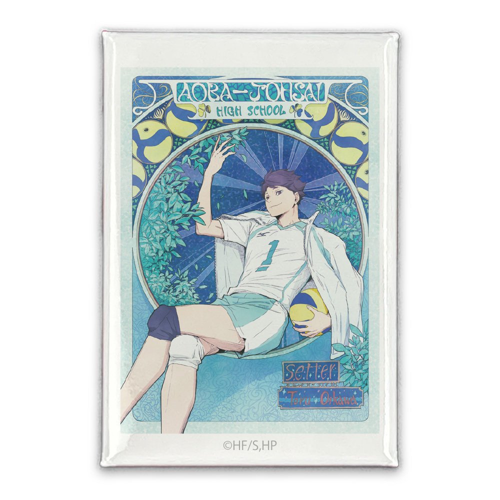 新商品入荷情報】 [ハイキュー!!]より 及川 徹 スクエア缶バッジ 飛翔