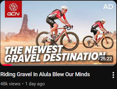 NairoInGreen's tweet photo. nothing major, just GCN doing a bit of sportswashing on behalf of Saudi Arabia https://t.co/dzeiiTbt9n
