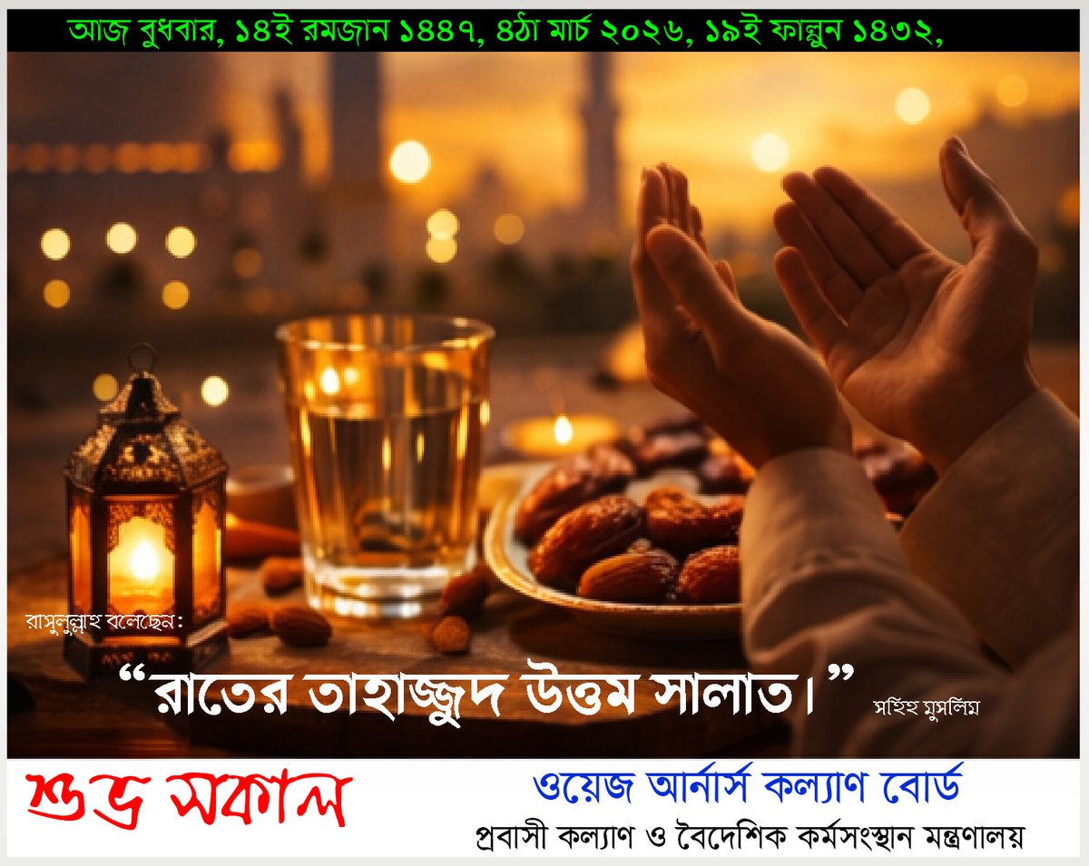 Raiserproject's tweet photo. শুভ সকাল
দিনটি আপনার জন্য মঙ্গলময় হোক.

#বিদেশফেরতকর্মী
#বিনামূল্যেপ্রশিক্ষণ
#রিইন্টিগ্রেশন 
#রিটার্নিং
#মাইগ্রেন্টস
#প্রজেক্ট
#রেইজপ্রজেক্ট
#RAISE
#RAISEProject https://t.co/oBljr1EeSP