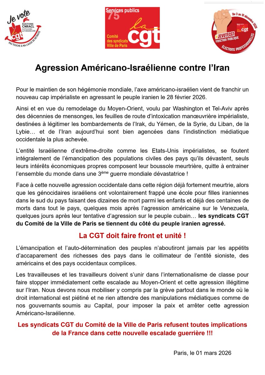 CGT FTDNEEA PARIS tweet media