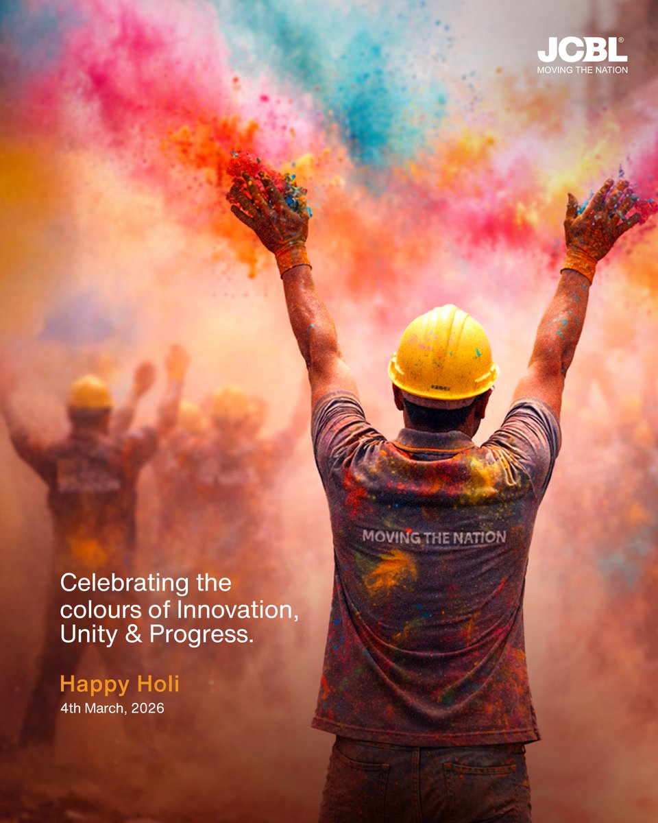 Where innovation drives momentum, progress never stands still. Together we build, evolve, and move forward with purpose.

Wishing you a vibrant and forward-moving Holi filled with new possibilities. 

#HappyHoli #FestivalOfColors #JCBL #MobilitySolutions #MovingTheNation