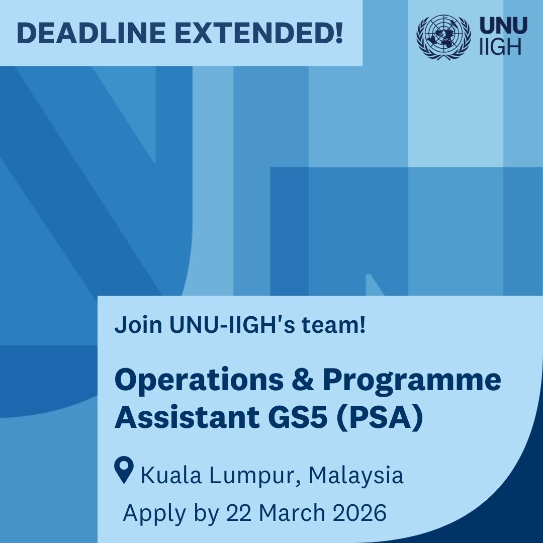 UNU International Institute for Global Health tweet media