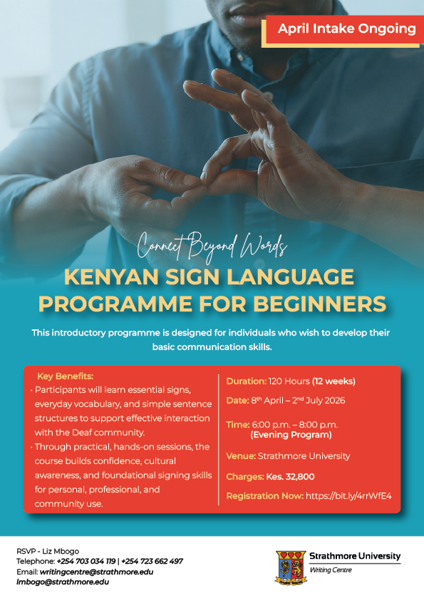 Communicate beyond words. 🤟 Our Kenyan Sign Language Programme for ...