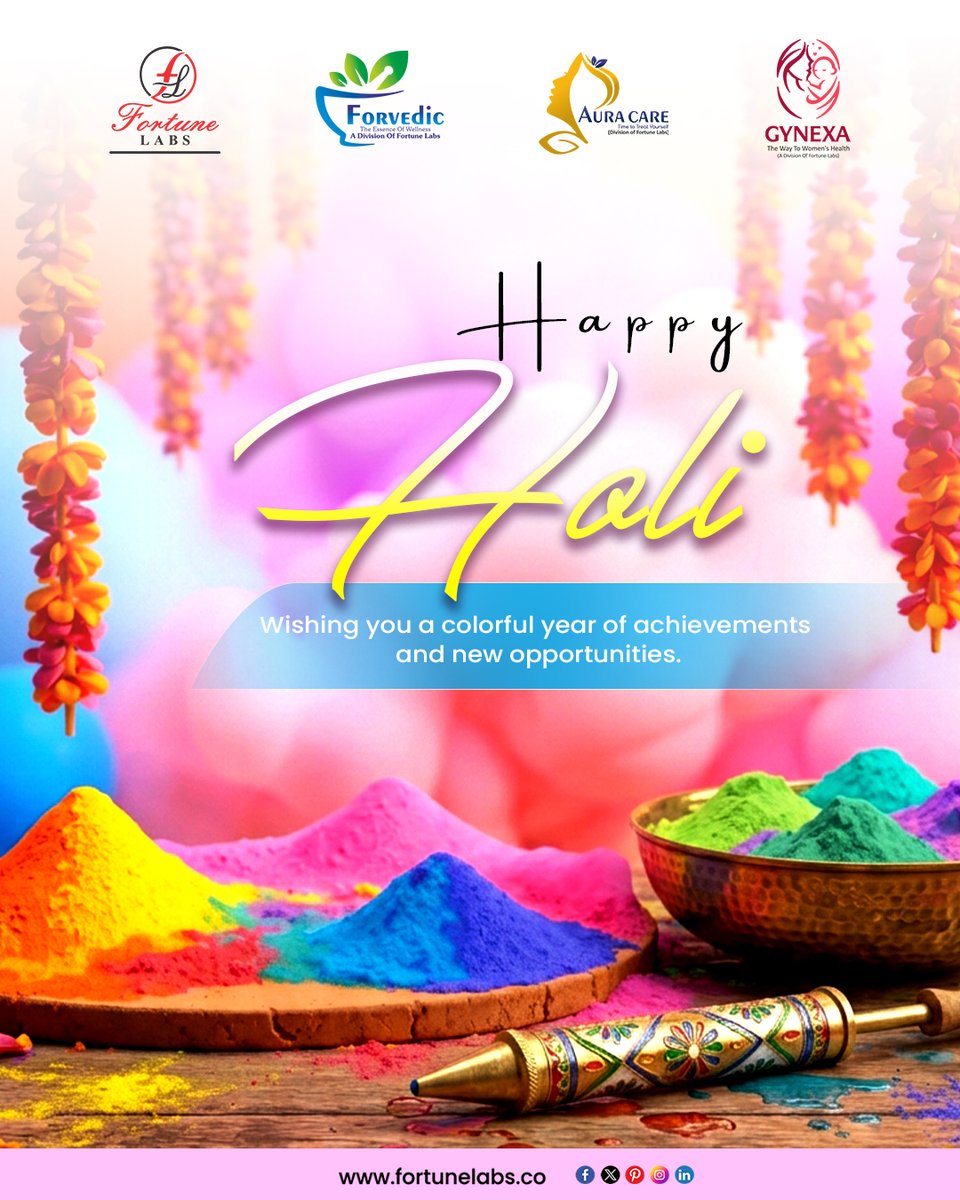 LabsFortune's tweet photo. May this Holi splash your life with success, growth, and vibrant new beginnings! Here’s to brighter goals, colorful achievements, and endless opportunities ahead.
#HappyHoli #FestivalOfColors #ColorYourSuccess #NewBeginnings #HoliCelebration #FortuneLabs #FestiveVibes #Celebrate https://t.co/naoKeWrzrQ