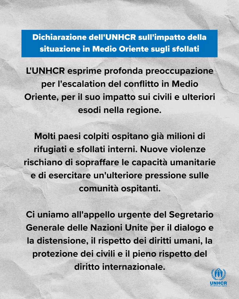 UNHCR Italia tweet media