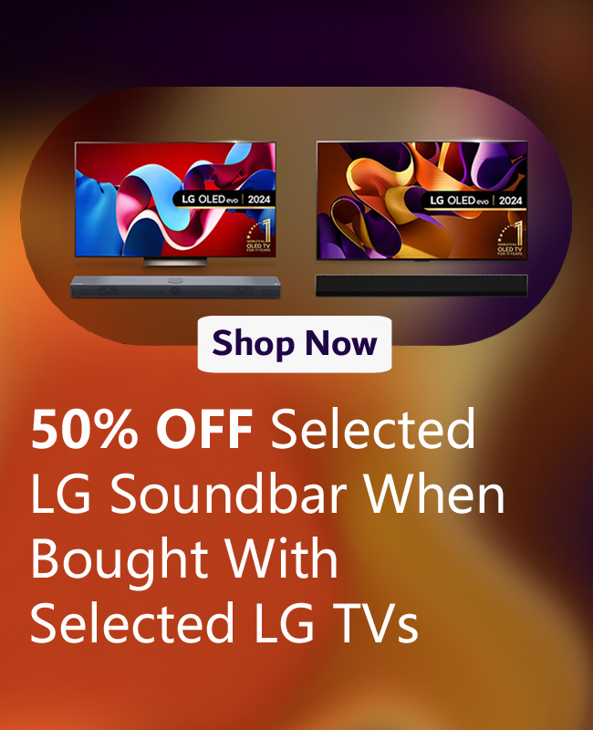 electricshopcom's tweet photo. 🔥 50% OFF Selected LG Soundbars 🔥

Buy a selected LG TV &amp; get 50% OFF LG US70TY or US90TY.

📅 26.02.26 – 30.04.26
🛒 Add both to basket – discount auto-applies at checkout.
Upgrade your TV sound for less. Limited time! 🔊
https://t.co/YOfY2Yojh1
#LG #TVDeals #HomeCinema https://t.co/Dl1nX9CzZO