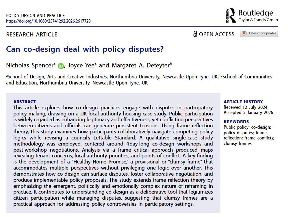 Policy Design and Practice tweet media