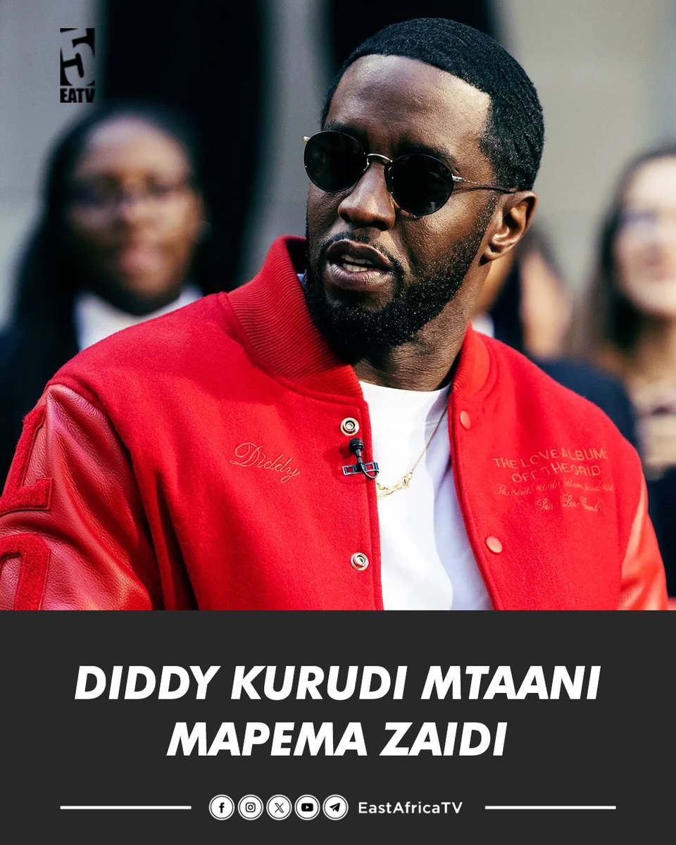 's tweet image. Rapper #Diddy anatarajiwa kuachiwa kutoka gerezani mapema kidogo tofauti na jinsi ilivyotarajiwa.

Kwa mujibu wa website ya #RollingStone wamesema kuwa tarehe ya kuachiliwa kwa msanii huyo imeshushwa hadi tarehe 25/04/2028 badala ya 4/06/2028 kama ilivyotajwa hapo awali.

✍️