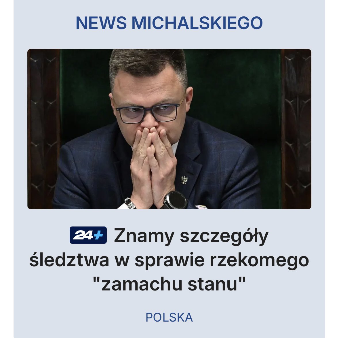 📍81 tomów akt liczy już śledztwo ws. rzekomego „zamachu stanu” z zawiadomienia Bogdana Święczkowskiego. Na pisma prokuratury nie odpowiada <a href="/szymon_holownia/">Szymon Hołownia</a>, dlatego śledczy chcą, by zdyscyplinował go <a href="/wlodekczarzasty/">Włodzimierz Czarzasty 📚📖</a>. Wczoraj przesłuchany został minister <a href="/MaciejBerek/">Maciej Berek</a>. Wezwania w