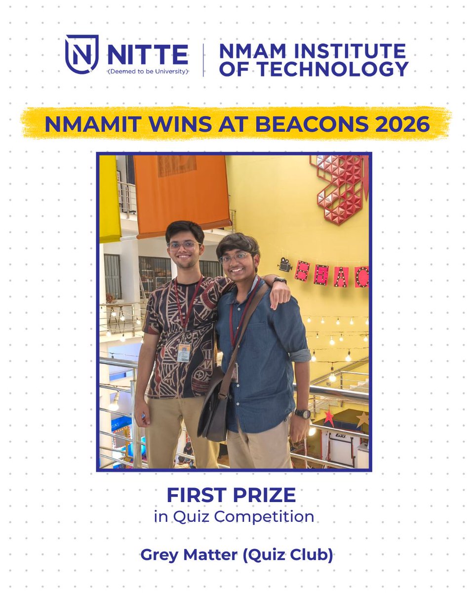 NMAMIT Nitte tweet media