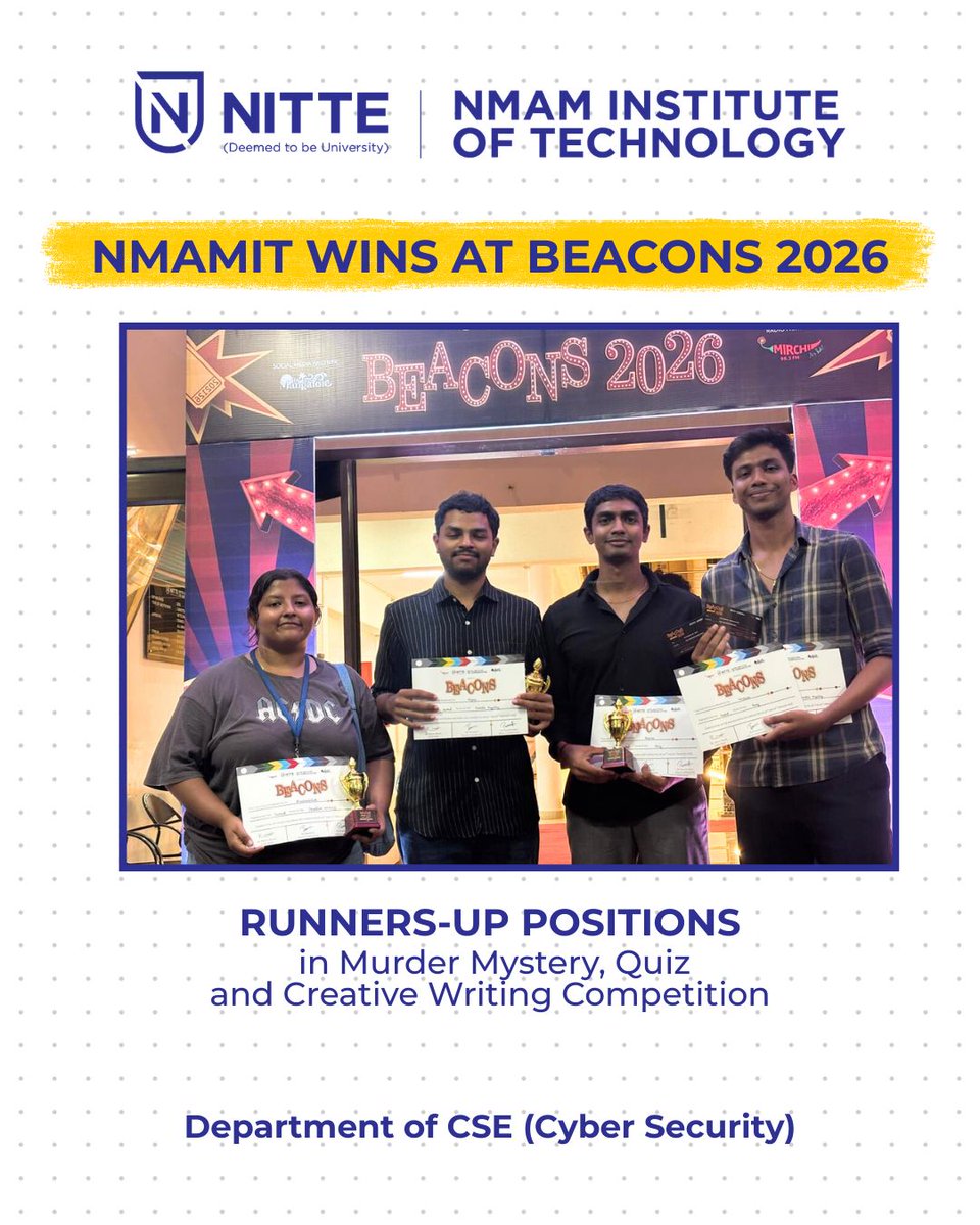 NMAMIT Nitte tweet media