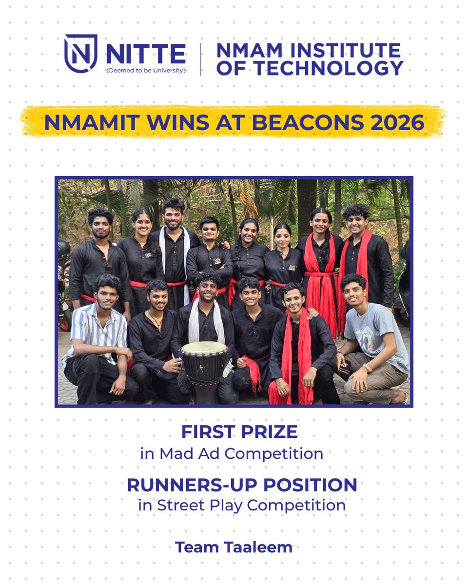 NMAMIT Nitte tweet media