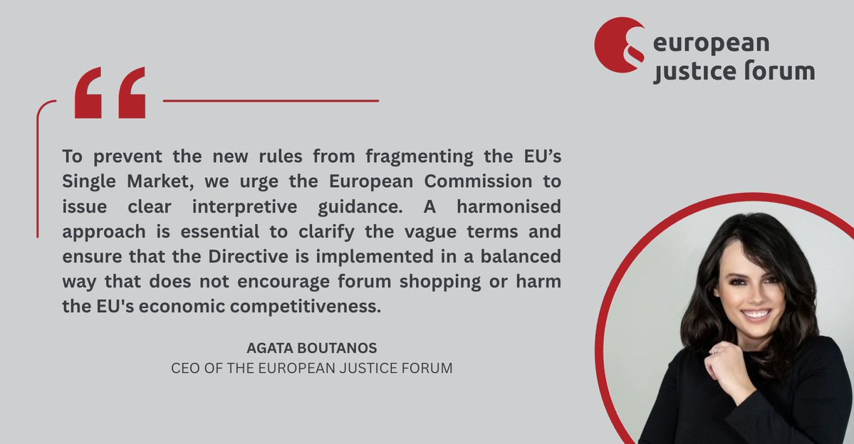 European Justice Forum tweet media