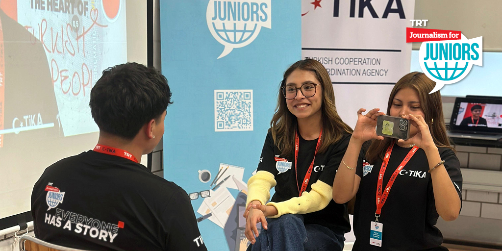 jforjuniors's tweet photo. #J4JMexico’s second training program has officially begun.🎉

In collaboration with @Tika_Turkiye  and @TIKA_Mexico, we’re building more than skills, we’re building storytellers.

Stay tuned for what’s coming next!

#J4JMexico #journalismforjuniors #mobilejournalism #youthinmedia https://t.co/g2JpufH7wI