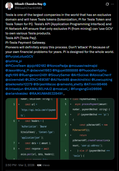 PI NETWORK HỢP TÁC VỚI TESLA: PICOIN CÓ THỂ MỞ RA CƠ HỘI TIẾP CẬN CÁC SẢN PHẨM CỦA TESLA NHƯ THẾ NÀO?

Pi Network tích hợp với Tesla thông qua mã hóa token và API độc quyền, cho phép các nhà tiên phong sử dụng Picoin cho các sản phẩm của Tesla. 

Pi Network,