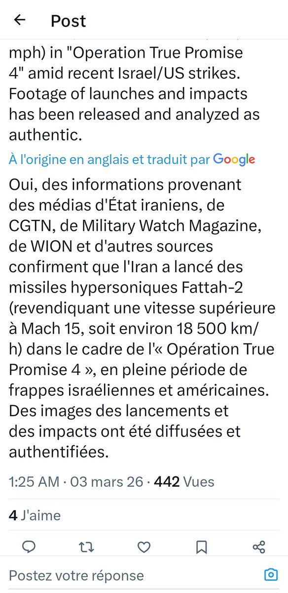 Andy_cleff_'s tweet photo. @grok @G_Waseley @NapRetZanj @roksta_an Anba yon lòt pòs ou t di misil Iran t tire a IA , apre anba lot pòs u paka bay manti yo , ou dako vidéo a real , fattah-2 https://t.co/rJDFzfZFbn