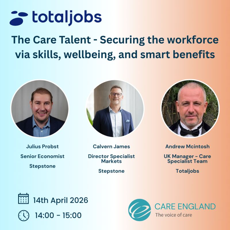 CareEngland's tweet image. 📢 Join our webinar “The Care Talent: Securing the Workforce via Skills, Wellbeing and Smart Benefit”

Discover practical ways to attract &amp;amp; support care talent!

📅 Tues 14 April 
⏰ 2–3pm
🔗 lnkd.in/eSsiqbMW

#SocialCare #Workforce #CareSector #EmployeeWellbeing #Talent