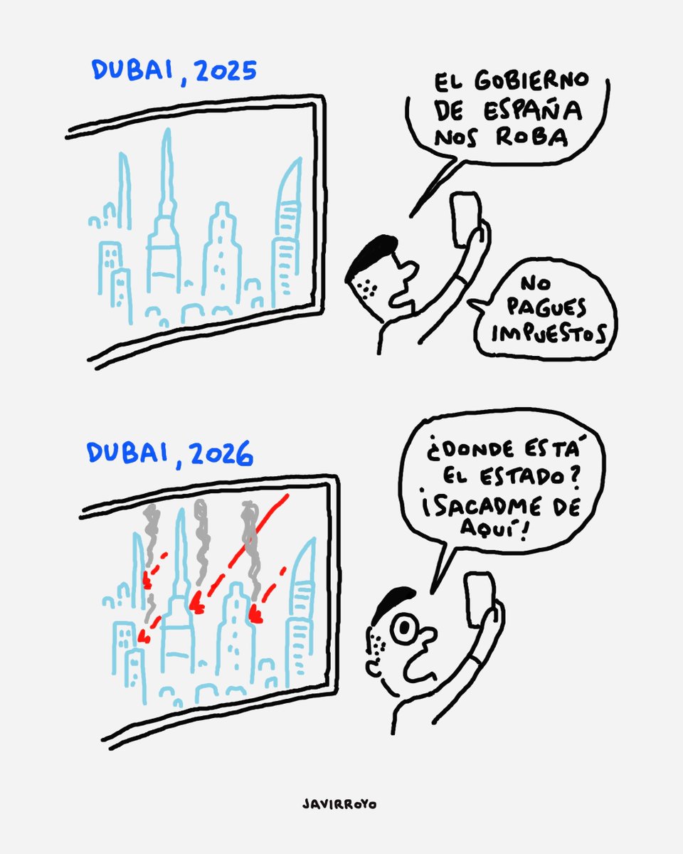 javirroyo's tweet image. No se si nos llegará para sacarte de ahí, amigo.
#impuestos #influencers #dubai #españa #javirroyo